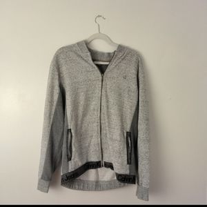 SOLD Men's Calvin Klein Gray Zip Up Jacket With Logo